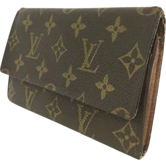 566146BT (L1) Louis Vuitton Wallet Long Porte Yen 3 Cartes Credit Brown Monogram - Picture 3 of 8